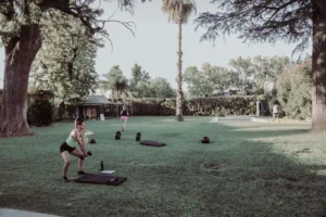 Espacio al aire libre para entrenamiento en Villa Delfina
