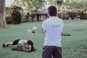 Miembro del STAFF de Villa Delfina controlando